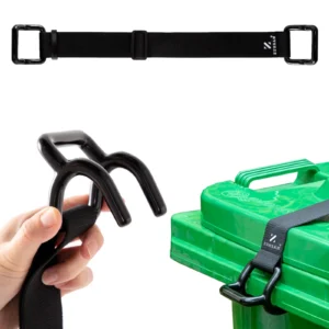 Heavy Duty Trash Can Lock Strap – Animal Proof Garbage Can Lid Lock for Bears...