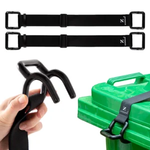 Heavy Duty Trash Can Lock Strap – Animal Proof Garbage Can Lid Lock for Bears...