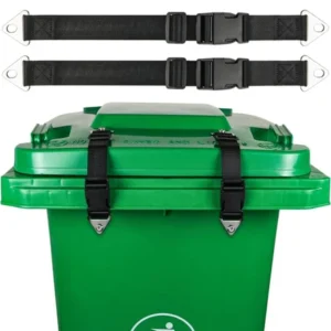 2 Pcs Trash Can Lock for Animals Buckle Type Garbage Can Lock Bungee Cord Rac...